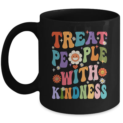 Treat People With Kindness Positive Mindset Groovy Women Mug | siriusteestore