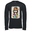 Trick Or Teach One Spooky Teacher Messy Bun Halloween Shirt & Hoodie | siriusteestore