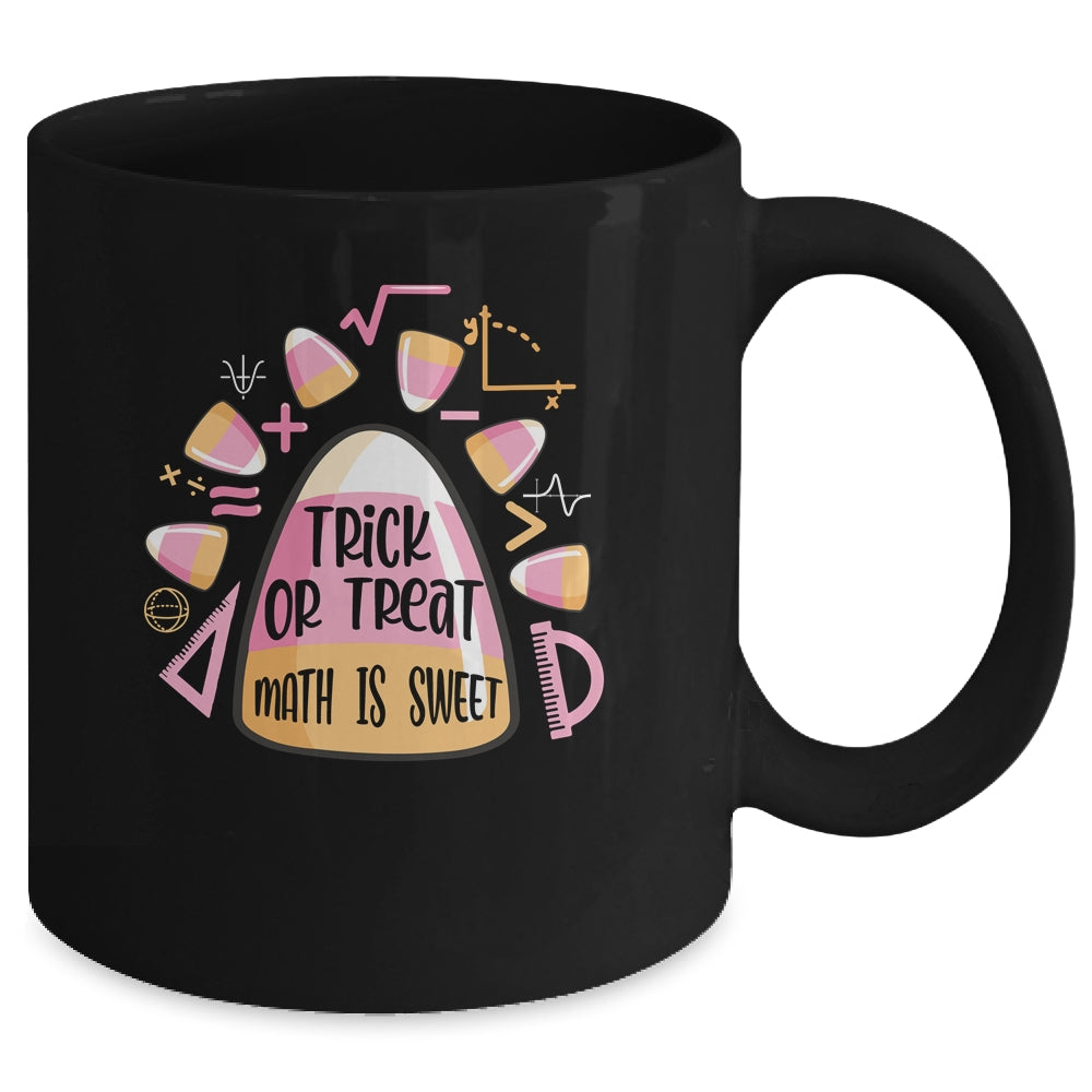 Trick Or Treat Halloween Math Is Sweet Candy Corn Funny Mug | siriusteestore