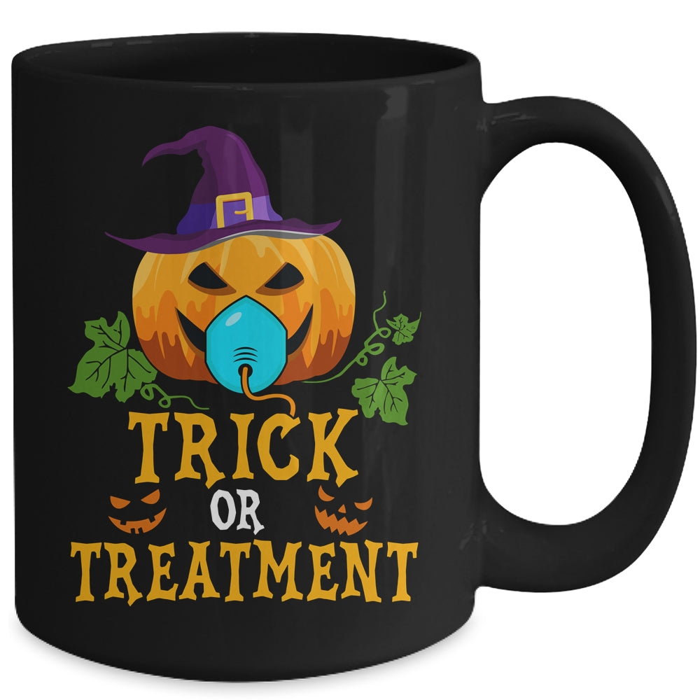 Trick Or Treatment Respiratory Halloween Therapist Nurse Mug | siriusteestore