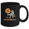 Trick Rawr Treat Halloween Dinosaur T Rex For Boy Mug | siriusteestore
