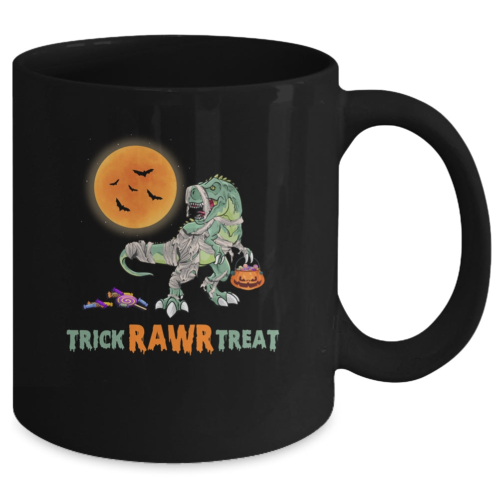 Trick Rawr Treat Halloween Dinosaur T Rex For Boy Mug | siriusteestore