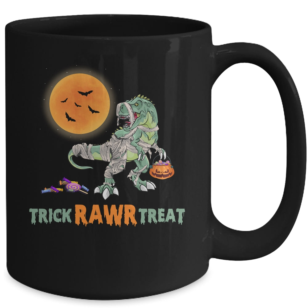 Trick Rawr Treat Halloween Dinosaur T Rex For Boy Mug | siriusteestore
