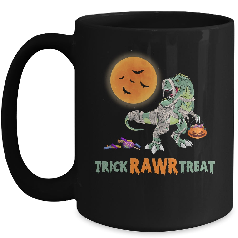Trick Rawr Treat Halloween Dinosaur T Rex For Boy Mug | siriusteestore