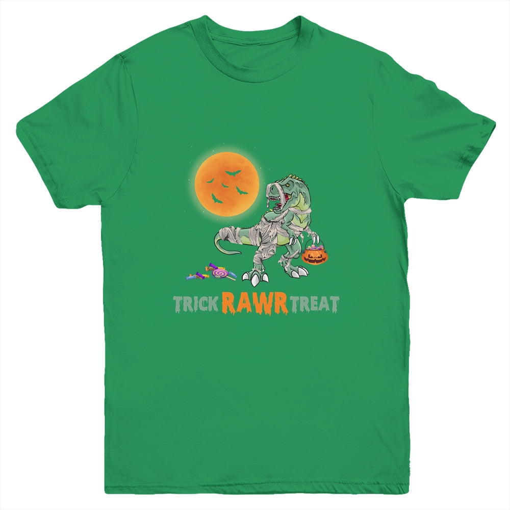 Trick Rawr Treat Halloween Dinosaur T Rex For Boy Youth Shirt | siriusteestore