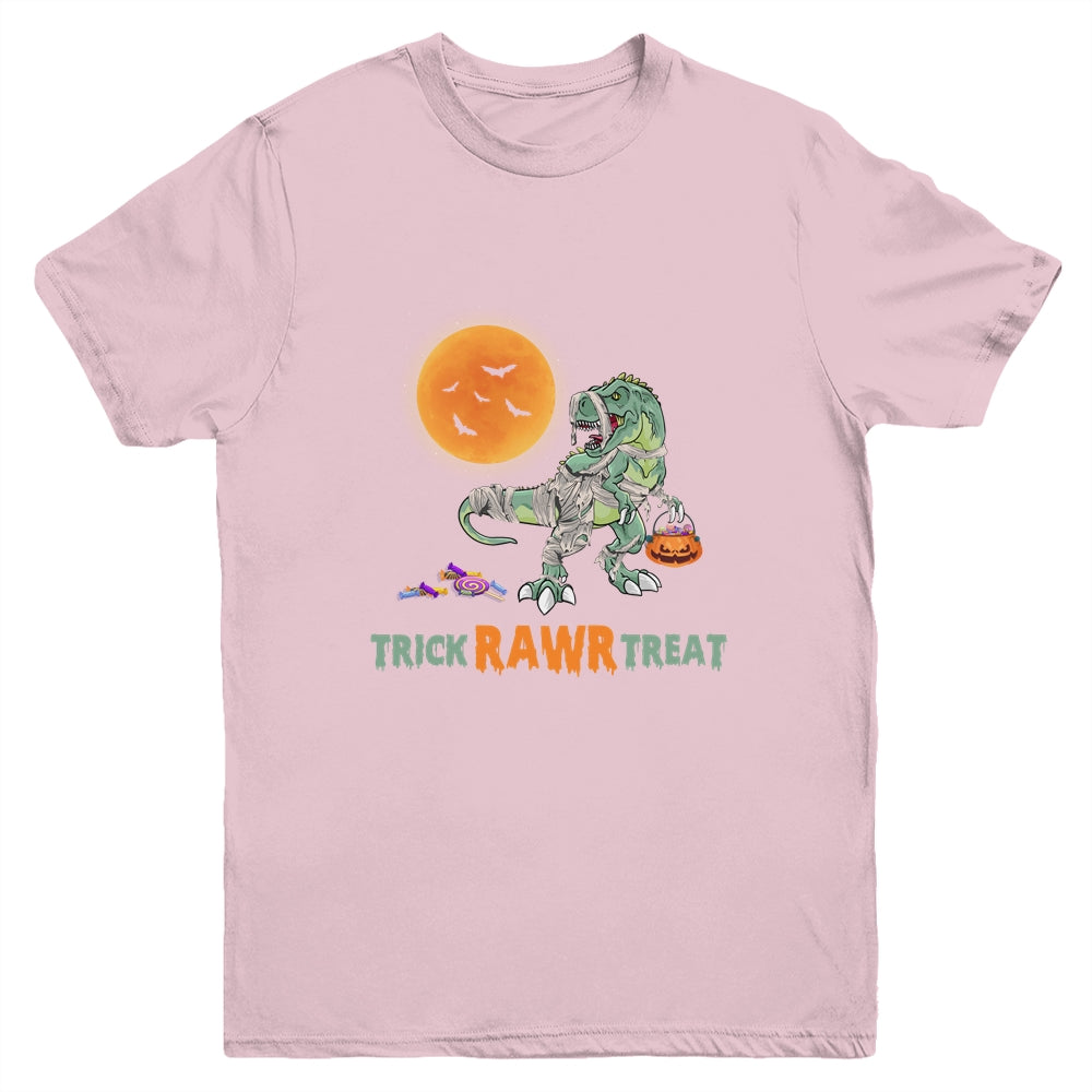 Trick Rawr Treat Halloween Dinosaur T Rex For Boy Youth Shirt | siriusteestore
