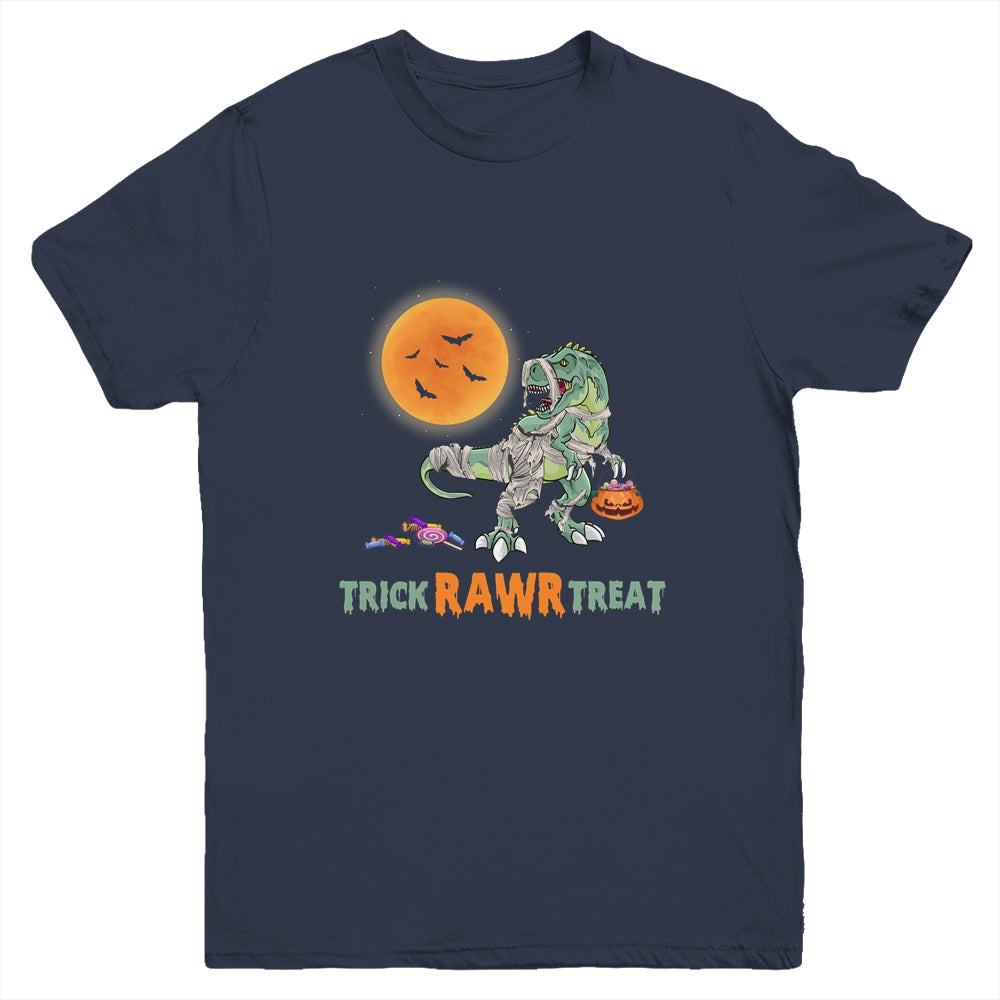Trick Rawr Treat Halloween Dinosaur T Rex For Boy Youth Shirt | siriusteestore