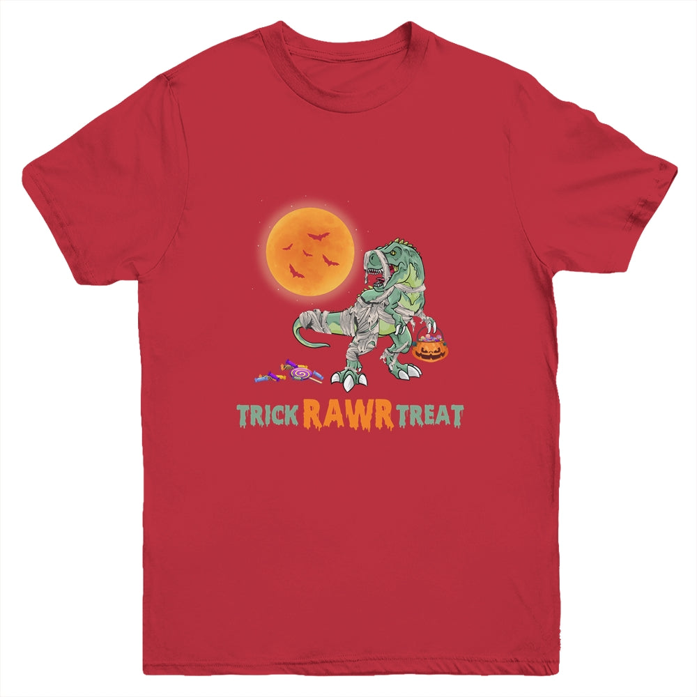 Trick Rawr Treat Halloween Dinosaur T Rex For Boy Youth Shirt | siriusteestore