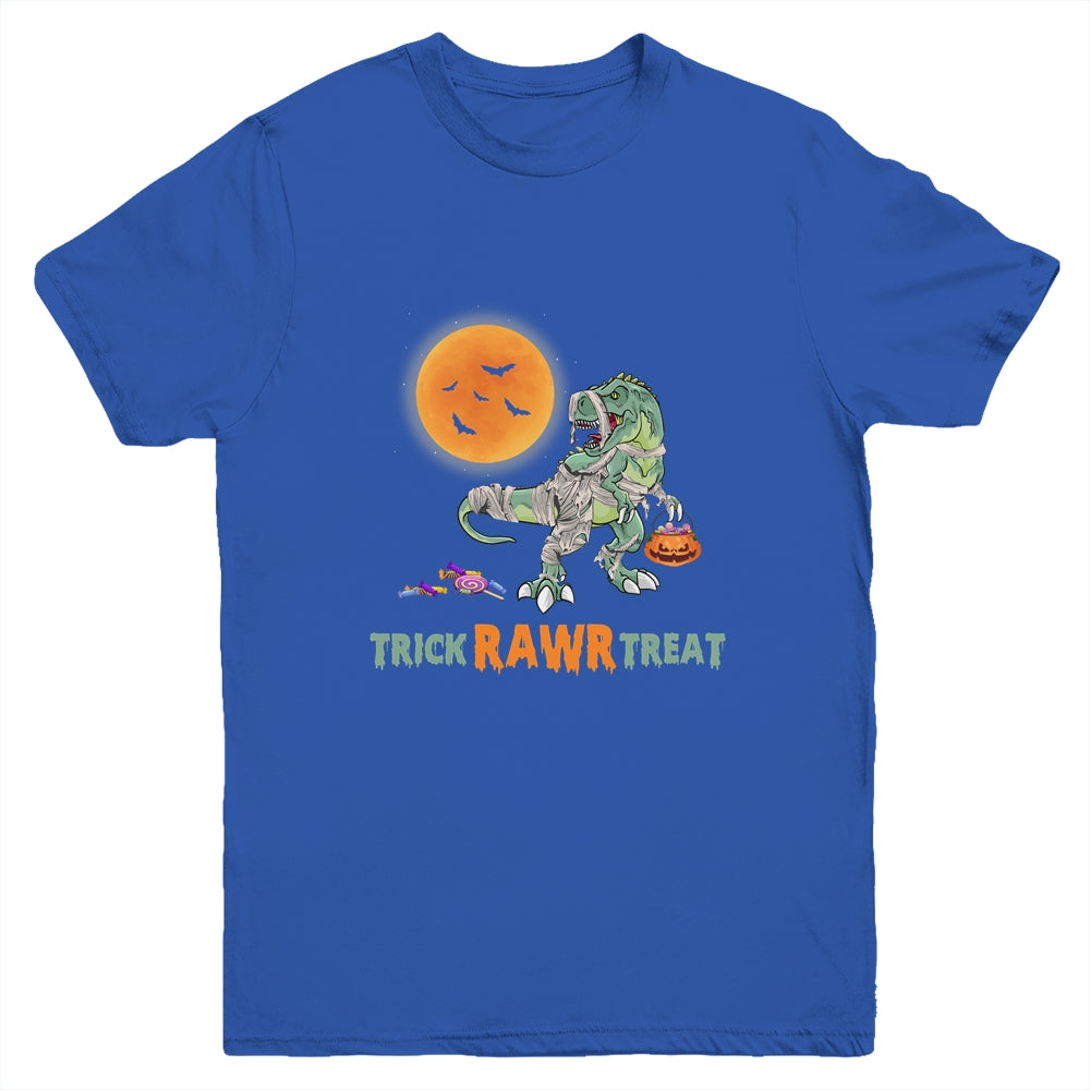Trick Rawr Treat Halloween Dinosaur T Rex For Boy Youth Shirt | siriusteestore