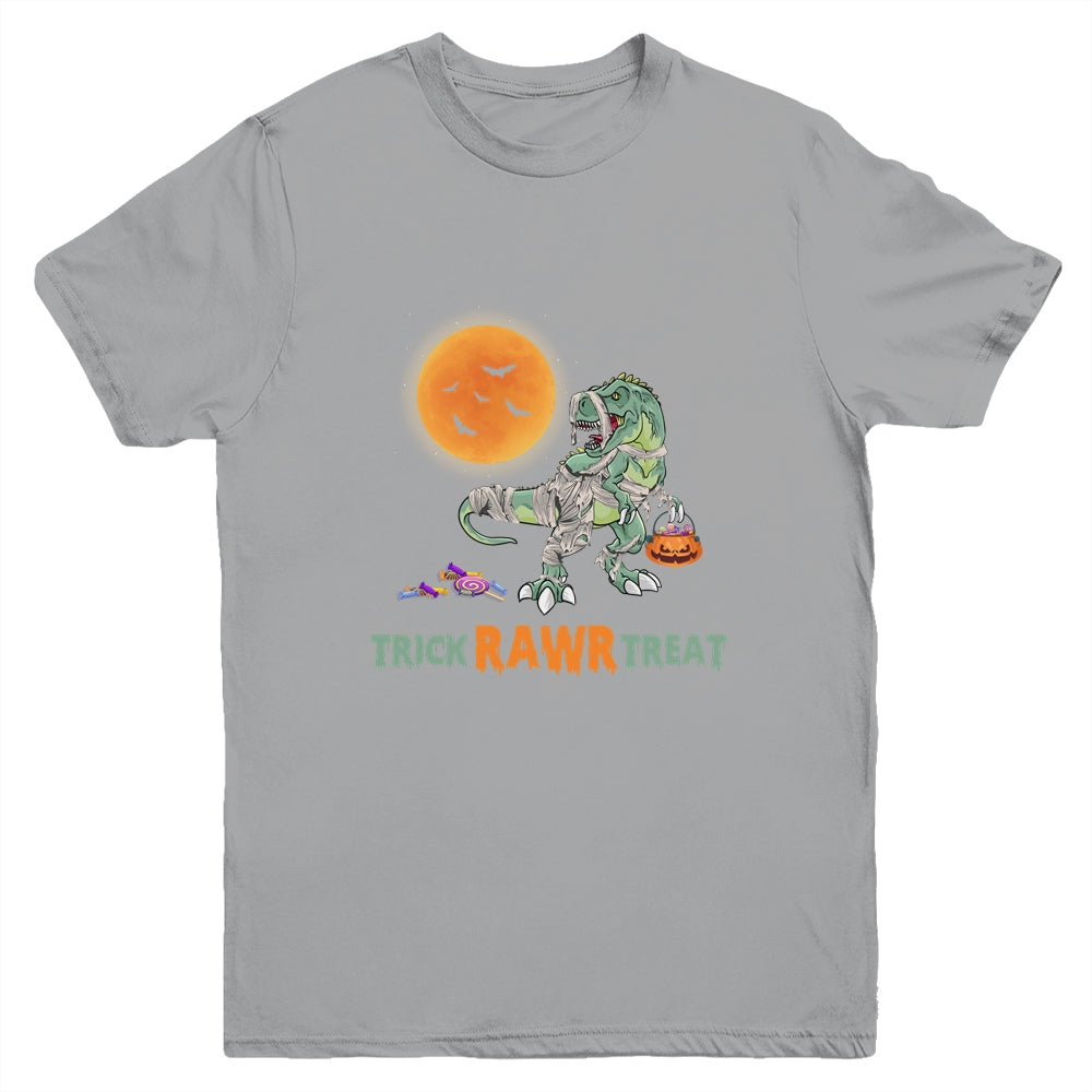 Trick Rawr Treat Halloween Dinosaur T Rex For Boy Youth Shirt | siriusteestore