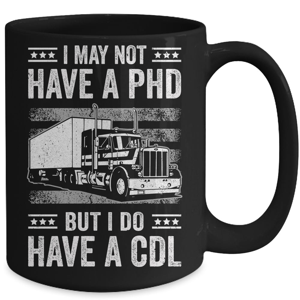 Trucker Design For Men Women CDL Truck Driver Trucker Mug | siriusteestore