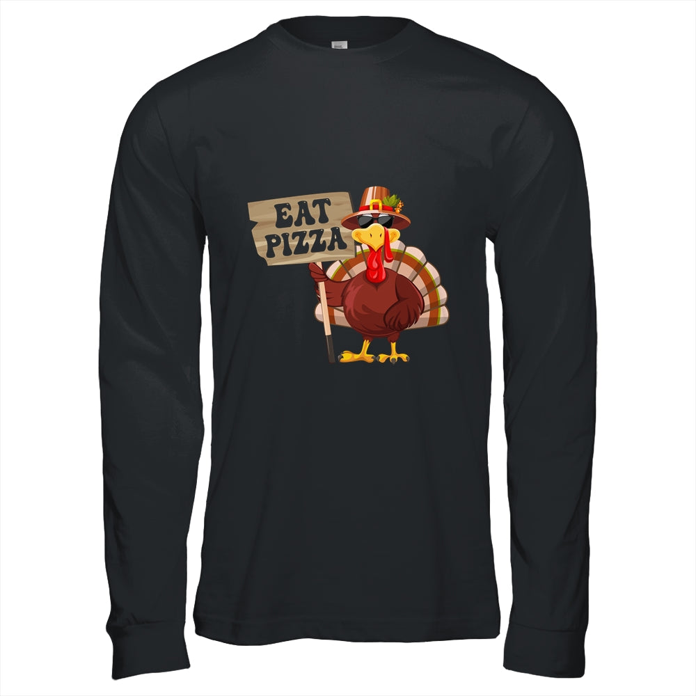 Turkey Eat Pizza Adult Vegan Kids Funny Thanksgiving Shirt & Hoodie | siriusteestore