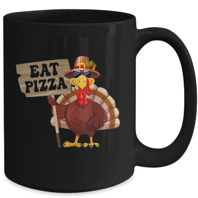 Turkey Eat Pizza Adult Vegan Kids Funny Thanksgiving Mug | siriusteestore