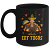 Turkey Eat Tacos Funny Mexican Sombrero Thanksgiving Xmas Mug | siriusteestore