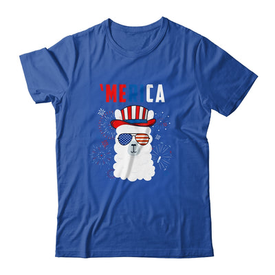 USA Patriotic American Llama July 4th Alpaca Shirt & Tank Top | siriusteestore