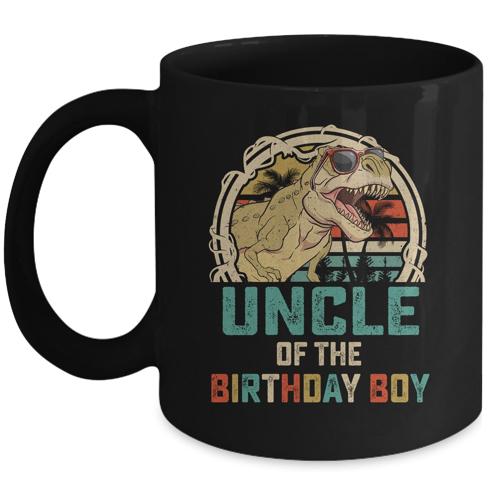 Uncle Dinosaur Of The Birthday Boy Matching Family Mug Mug | siriusteestore