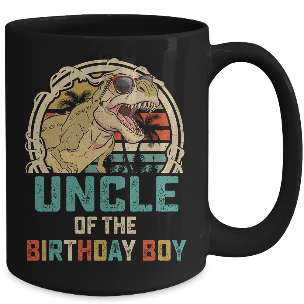 Uncle Dinosaur Of The Birthday Boy Matching Family Mug Mug | siriusteestore