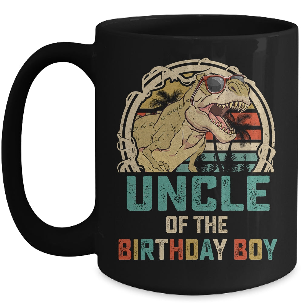 Uncle Dinosaur Of The Birthday Boy Matching Family Mug Mug | siriusteestore