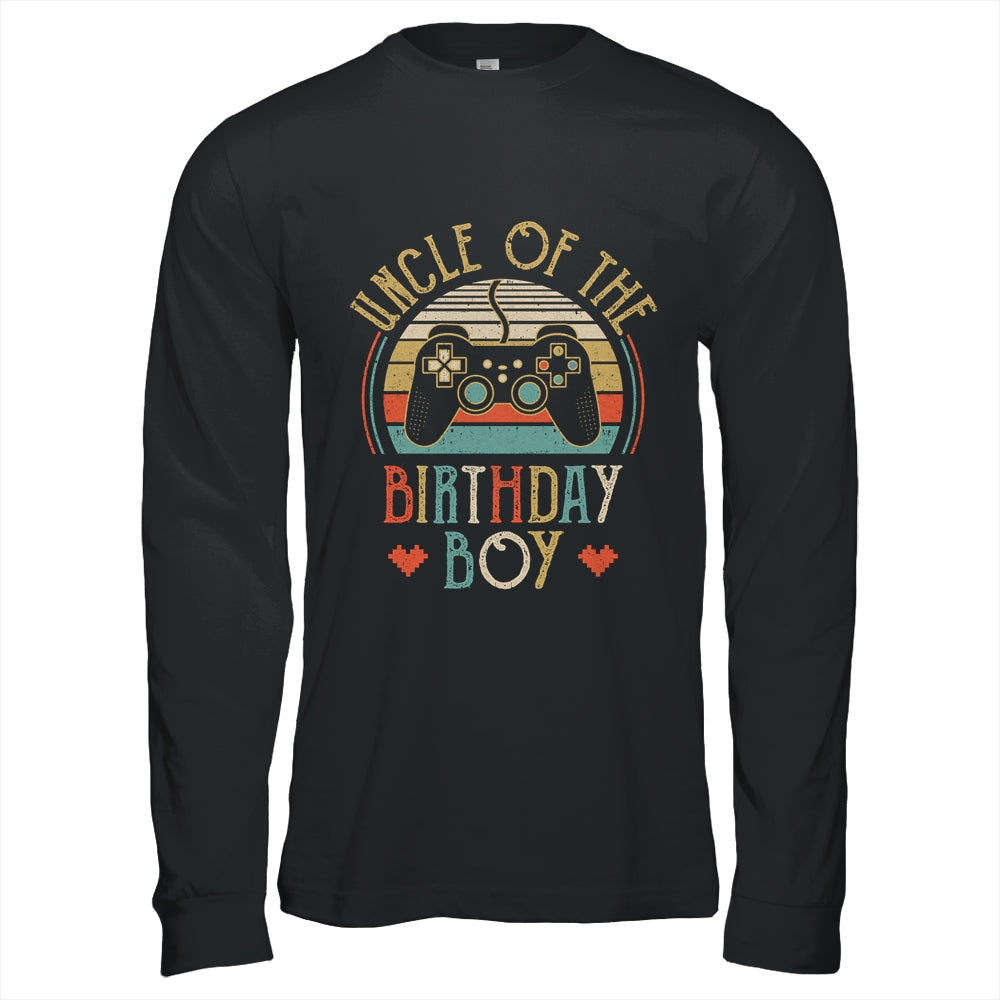 Uncle Of The Birthday Boy Vintage Matching Gamer Birthday Shirt & Hoodie | siriusteestore