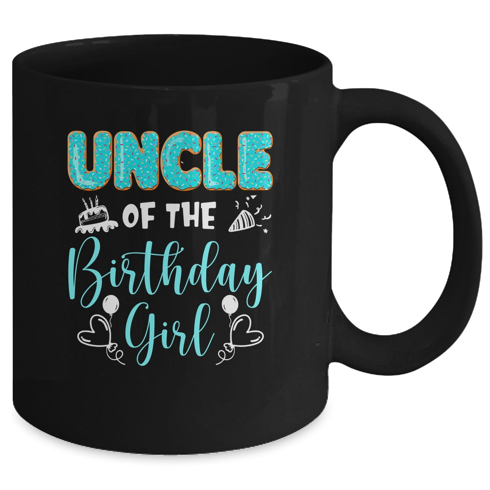 Uncle Of The Birthday Girl Family Donut Birthday Mug | siriusteestore