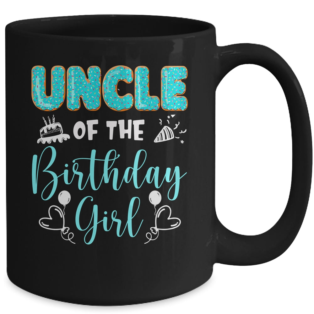 Uncle Of The Birthday Girl Family Donut Birthday Mug | siriusteestore
