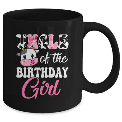 Uncle Of The Birthday Girl Farm Cow 1st Birthday Girl Mug | siriusteestore