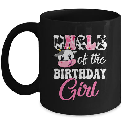 Uncle Of The Birthday Girl Farm Cow 1st Birthday Girl Mug | siriusteestore
