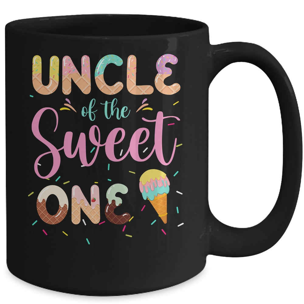 Uncle Of The Sweet One Ice Cream 1st First Birthday Family Mug | siriusteestore