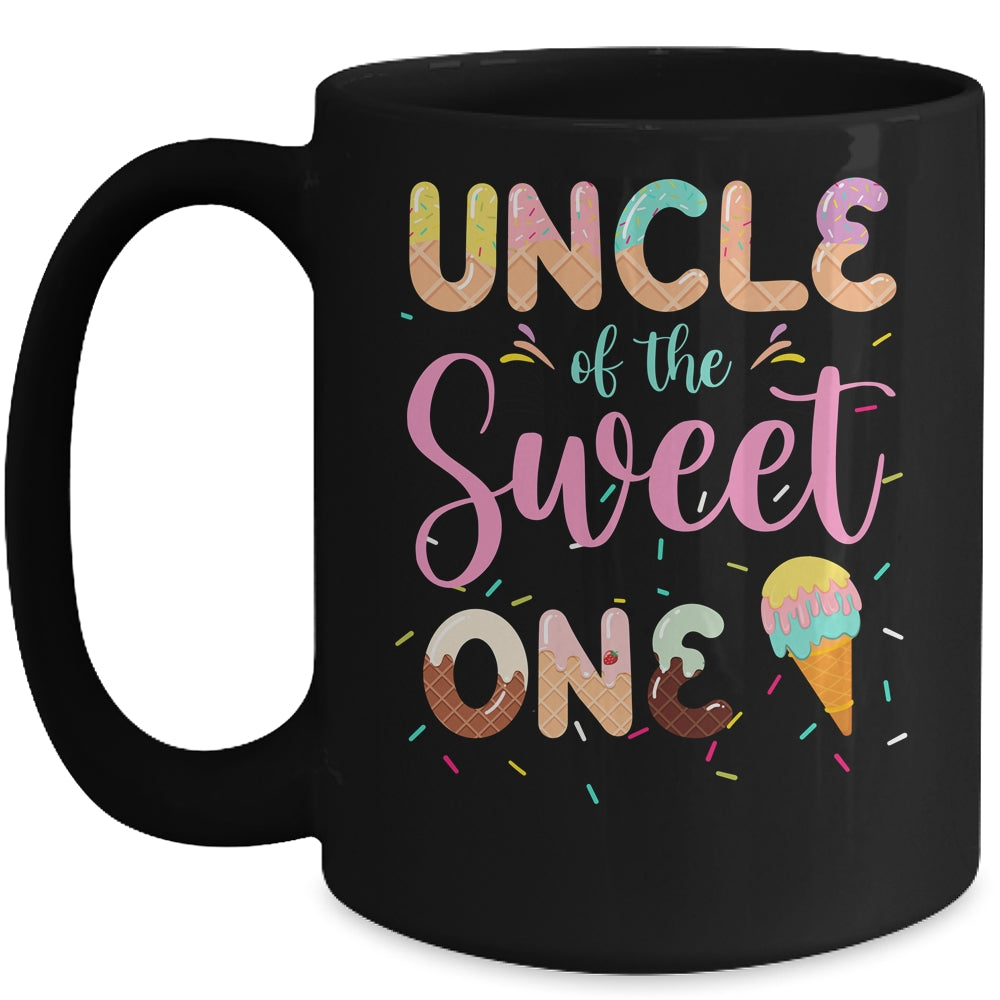Uncle Of The Sweet One Ice Cream 1st First Birthday Family Mug | siriusteestore
