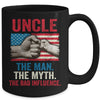 Uncle The Man The Myth The Bad Influence American Flag Mug | siriusteestore