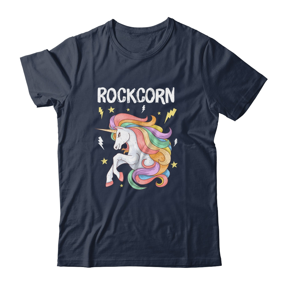 Unicorn And Rock Rockcorn Funny Unicorn Rock Guitar Music Shirt & Hoodie | siriusteestore