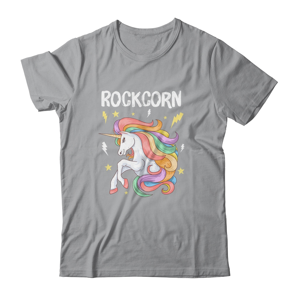 Unicorn And Rock Rockcorn Funny Unicorn Rock Guitar Music Shirt & Hoodie | siriusteestore