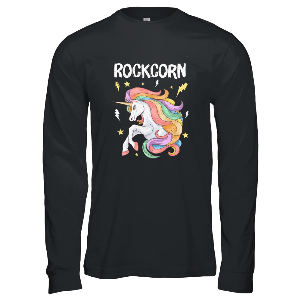 Unicorn And Rock Rockcorn Funny Unicorn Rock Guitar Music Shirt & Hoodie | siriusteestore