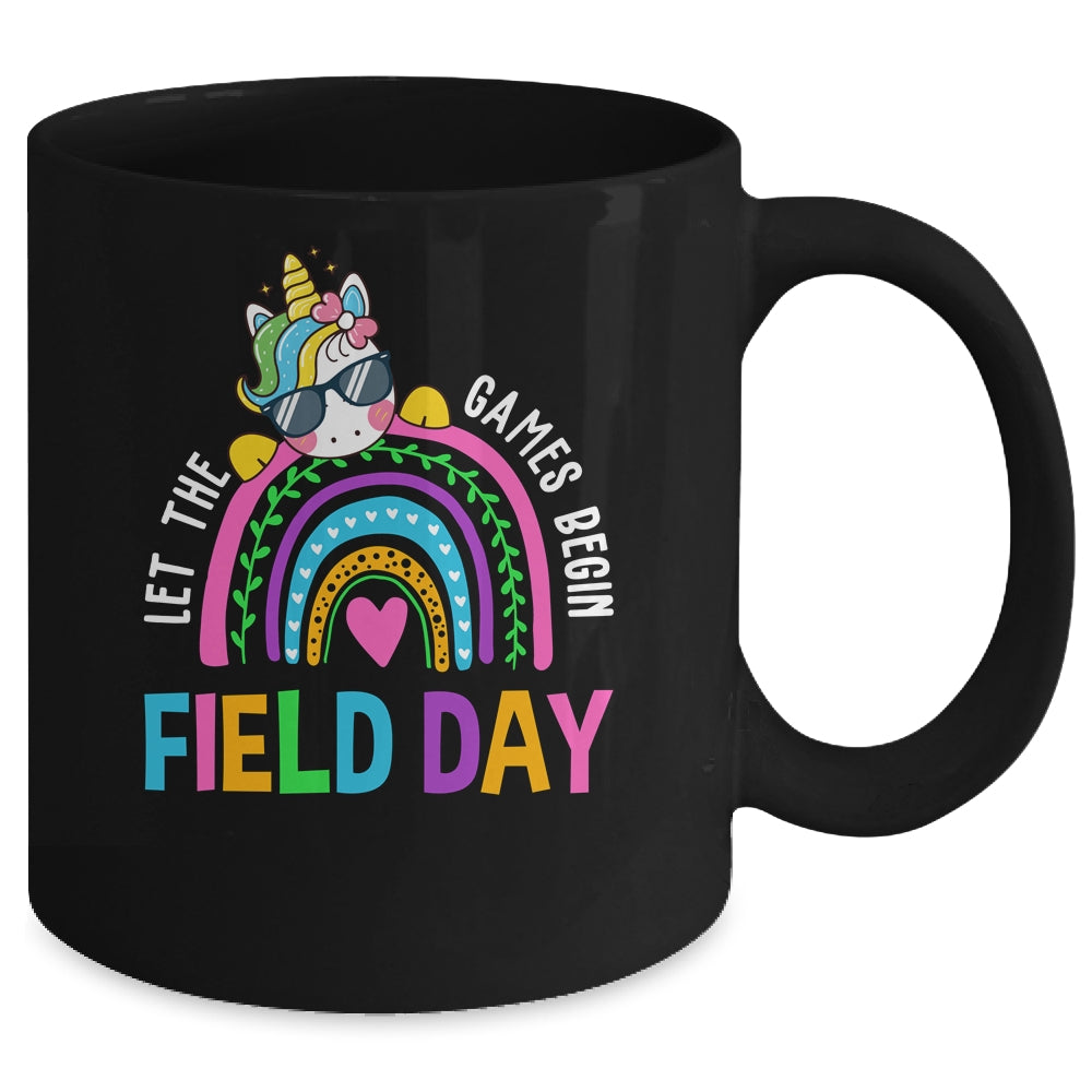 Unicorn Field Day Let The Games Begin Kids Girls Teachers Mug | siriusteestore