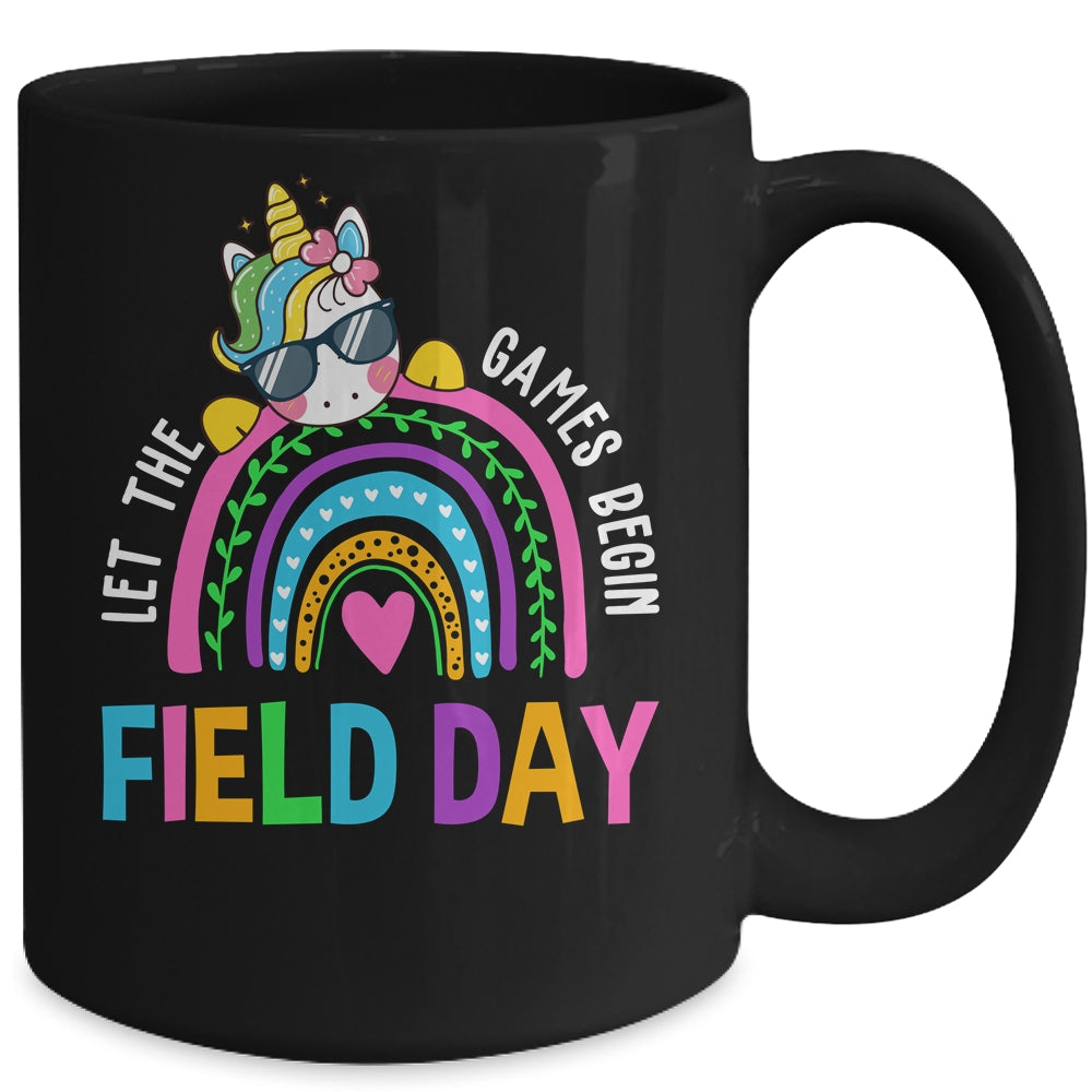 Unicorn Field Day Let The Games Begin Kids Girls Teachers Mug | siriusteestore