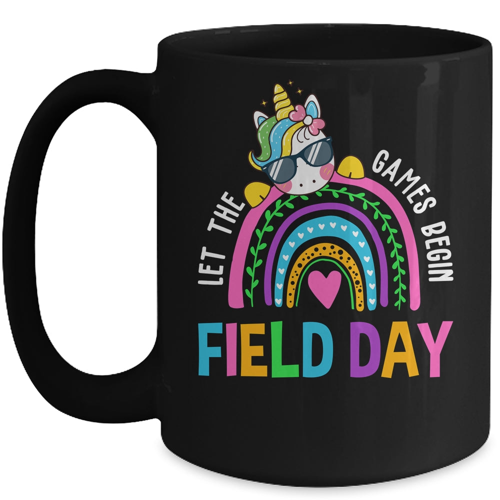 Unicorn Field Day Let The Games Begin Kids Girls Teachers Mug | siriusteestore