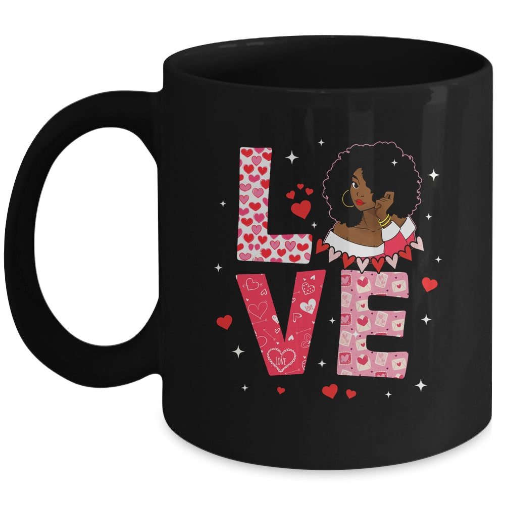 Valentine Days Black African American Costume Melanin Wome Mug | siriusteestore