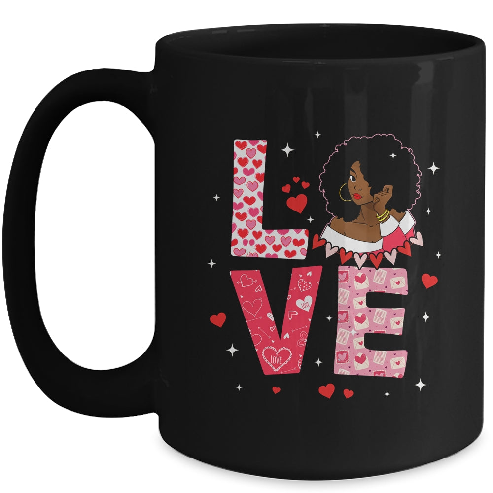 Valentine Days Black African American Costume Melanin Wome Mug | siriusteestore