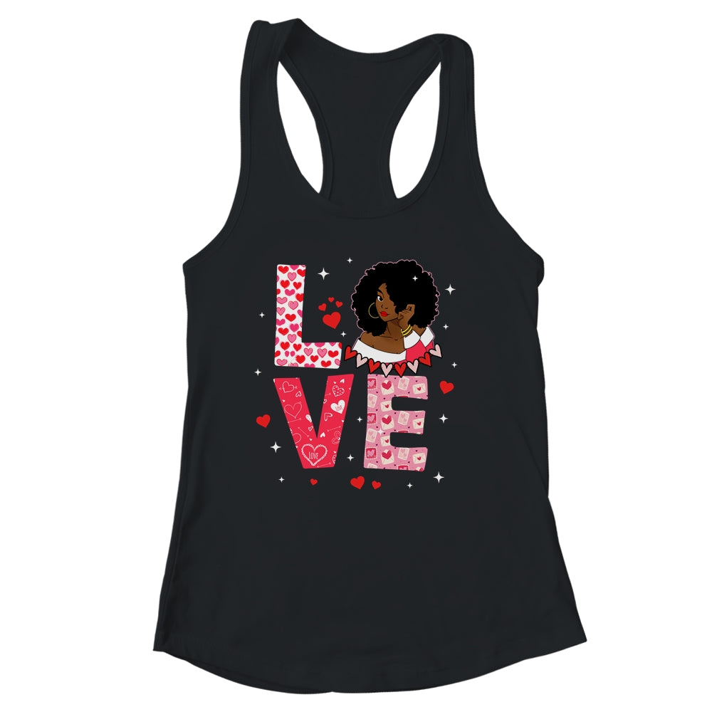 Valentine Days Black African American Costume Melanin Wome Shirt & Tank Top | siriusteestore