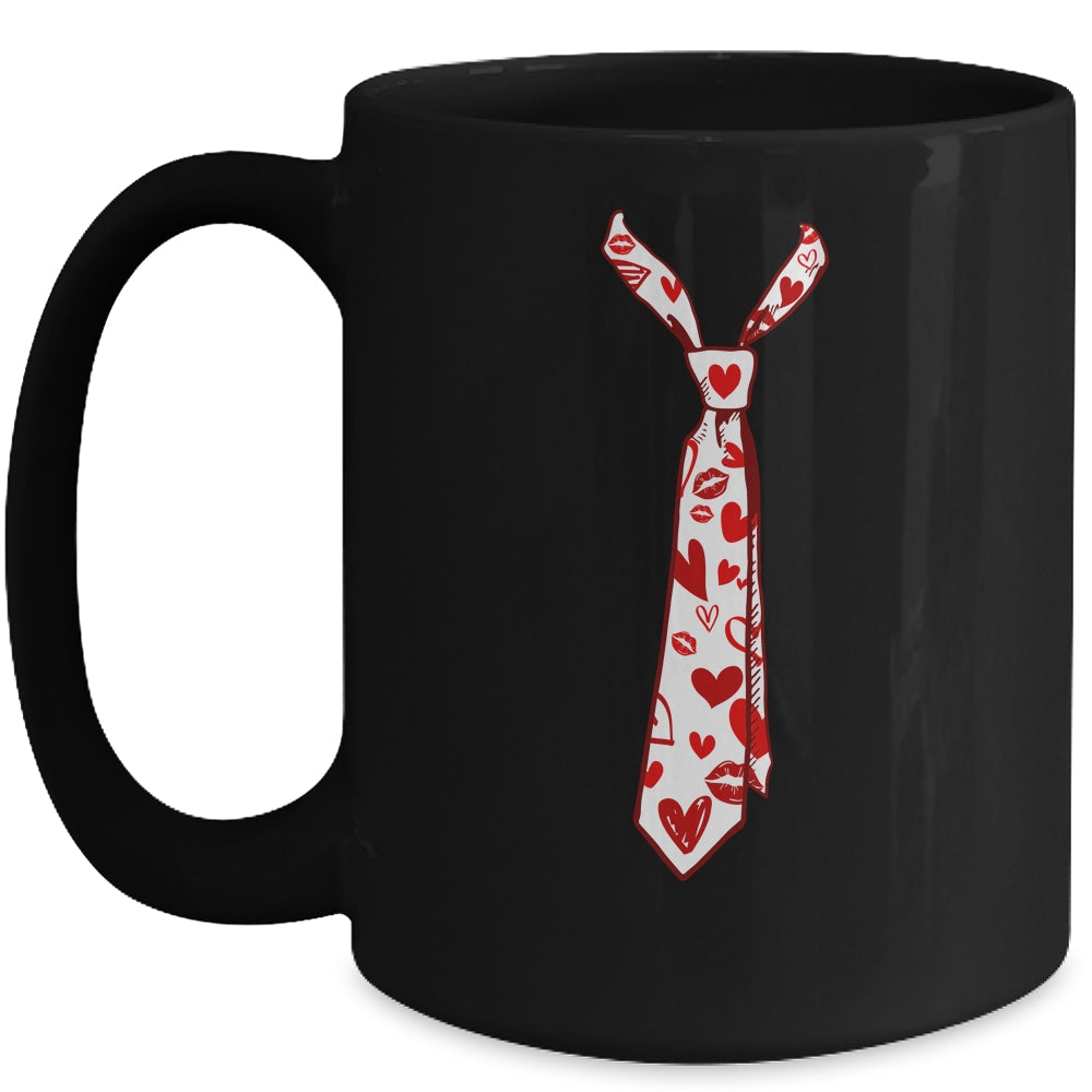 Valentine Tie For Men Heart Tie Heart Tie For Me Mug | siriusteestore