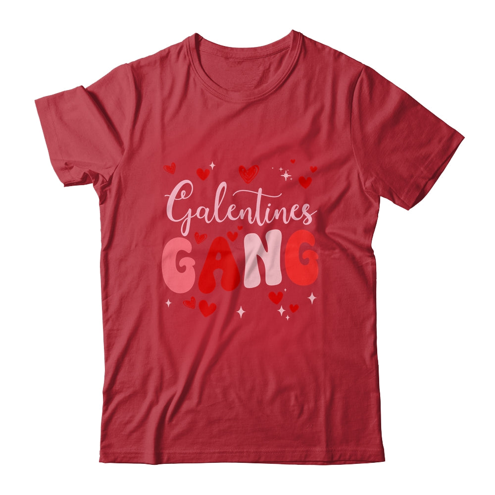 Valentines Day Galentines Gang Funny For Single Women Groovy Shirt & Tank Top | siriusteestore