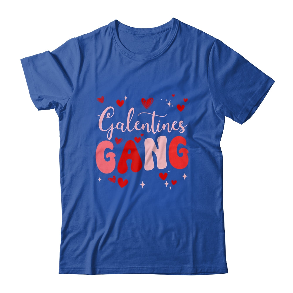 Valentines Day Galentines Gang Funny For Single Women Groovy Shirt & Tank Top | siriusteestore