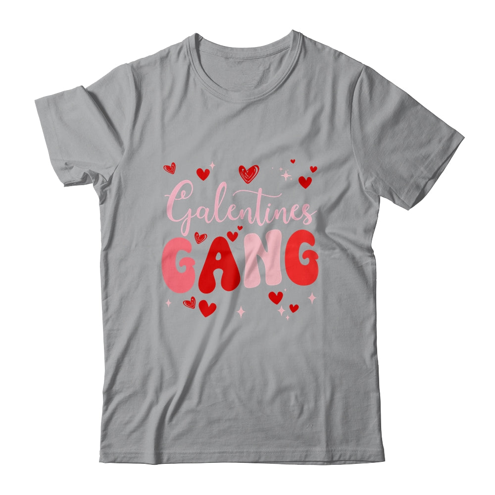 Valentines Day Galentines Gang Funny For Single Women Groovy Shirt & Tank Top | siriusteestore
