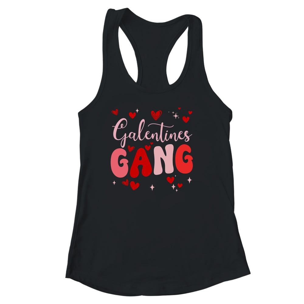 Valentines Day Galentines Gang Funny For Single Women Groovy Shirt & Tank Top | siriusteestore