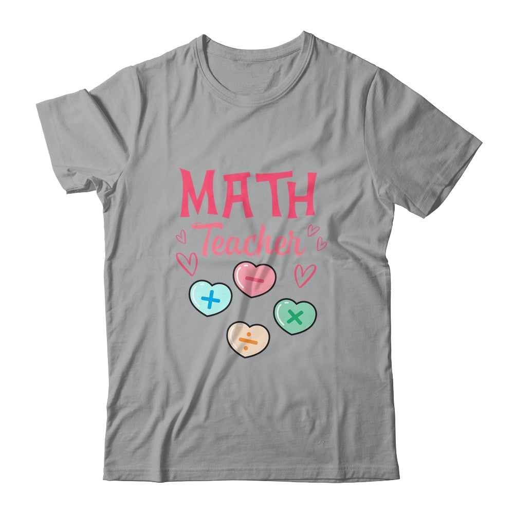 Valentines Day Math Teacher Design With Hearts Shirt & Hoodie | siriusteestore