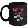 Valentines Day Math Teacher Design With Hearts Mug | siriusteestore