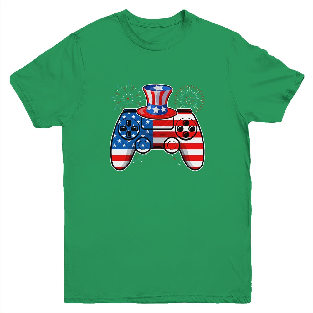 Video Game 4th Of July Gaming Funny Boys Kids Teens Gamer Youth Shirt | siriusteestore