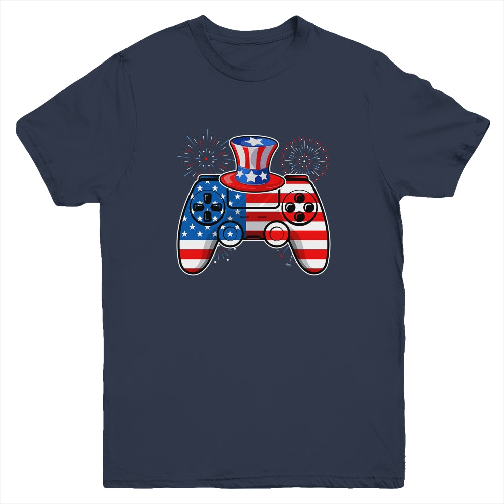 Video Game 4th Of July Gaming Funny Boys Kids Teens Gamer Youth Shirt | siriusteestore