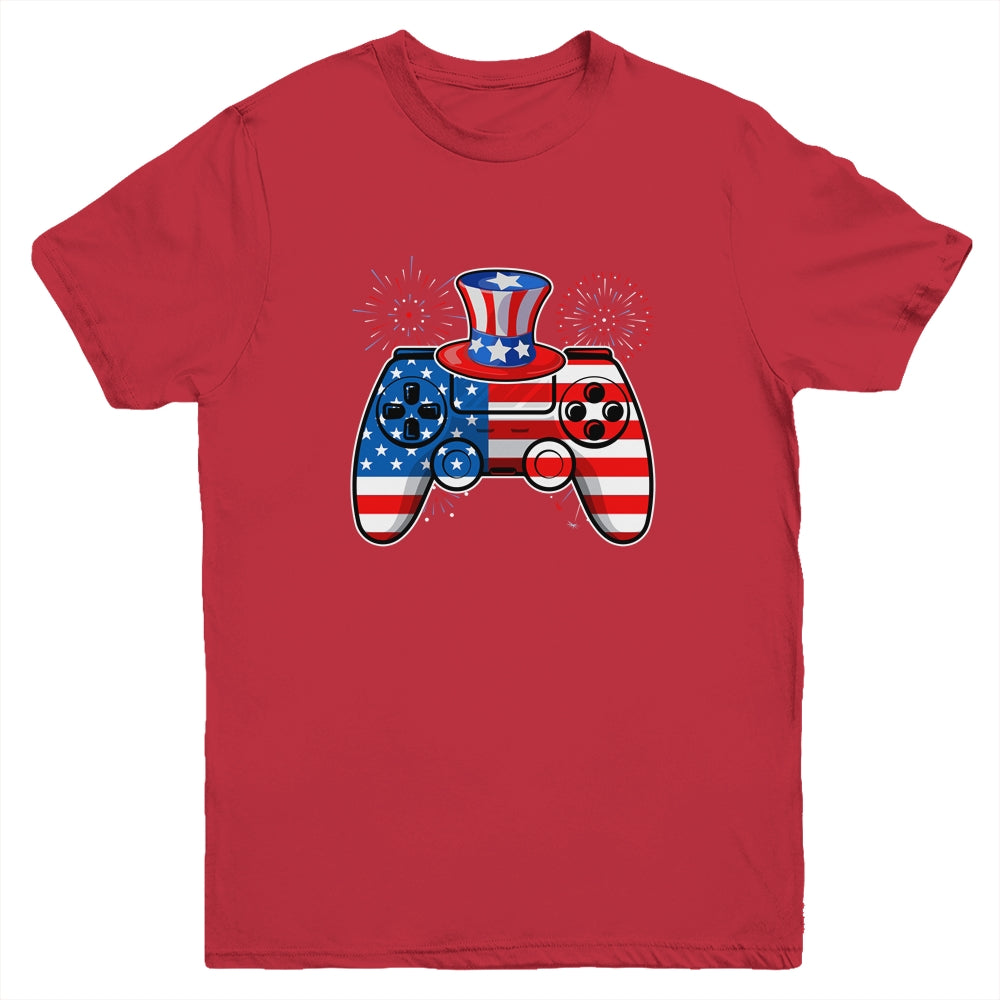 Video Game 4th Of July Gaming Funny Boys Kids Teens Gamer Youth Shirt | siriusteestore
