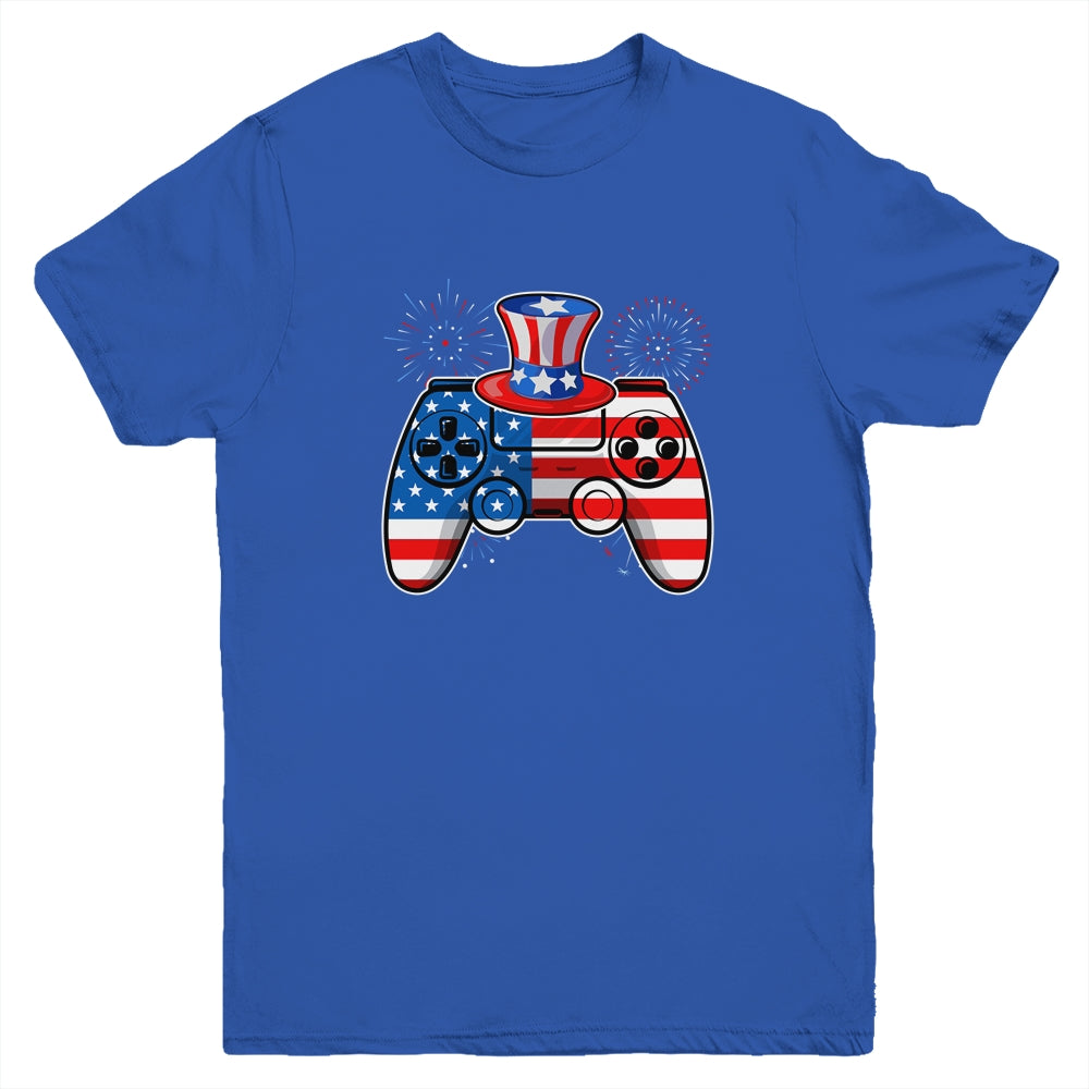 Video Game 4th Of July Gaming Funny Boys Kids Teens Gamer Youth Shirt | siriusteestore